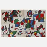 Fünf Abstrakte Kompositionen by Joan Miró, Farblithographien, sold Nov 2022