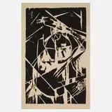 Kurt Schwitters, Abstrakte Komposition, Holzschnitt