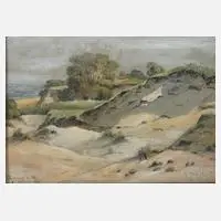 K. Hippe, Strand von Poberow, 1908, Mischtechnik