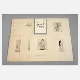 Prof. Albert Schaefer-Ast, "Ehrenpreis", Aquarell über Bleistift