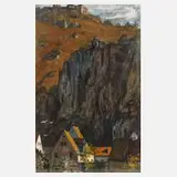 Ludwig von Senger, Partie in Kallmünz an der Naab, Gouache