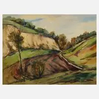 Franz Vetter, Im Thüringer Land, Aquarell