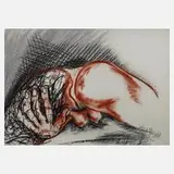 Wolfgang Schnier, Erotica, Zeichnung in Braun- und Schwarztönen