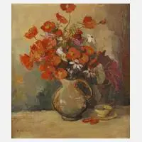 Ernst Hecker, Blumenstillleben, 1943, Öl auf Leinwand
