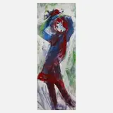 Prof. Heinz Werner, Junge Frau, Acryl auf Leinwand