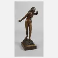 Adolf Müller-Crefeld, Nymphe an der Quelle, Bronze