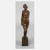 Albert Wiegand, weiblicher Akt, 1919, Bronze