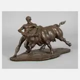 Hughes, Herakles und der kretische Stier, Bronze