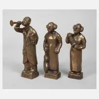 drei Clowns by Fritz Pißarreck, 1980, sold Nov 2022