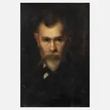 Emmanuel Michel Benner, Herrenportrait, Öl auf Leinwand