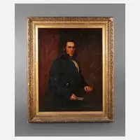 Alfred S. Bishop, Herrenportrait, Öl auf Leinwand