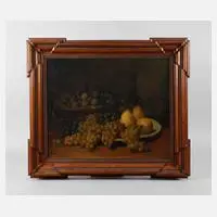 L. Hubert, Früchtestillleben, Öl auf Leinwand
