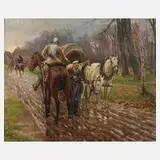 Emil Hünten, Stärkung im Mannöver, Mischtechnik