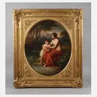 Julius Weyde, "Vor dem Bade", 1857, Öl auf Leinwand