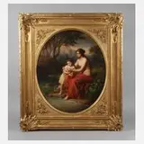 Julius Weyde, "Vor dem Bade", 1857, Öl auf Leinwand