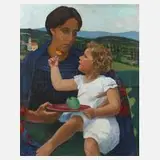 Josef Bato, Mutter mit Kind, 1910, Öl auf Leinwand