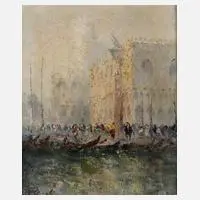 Benali, Dogenpalast in Venedig, Öl auf Leinwand