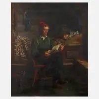 Axel Ender, "Großvater", Öl auf Leinwand