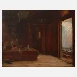 Paul Felgentreff, "Oberbayerische Alm", Öl auf Leinwand