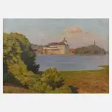Ernst Hermann Gaehtgens, Schlossansicht,, Öl auf Leinwand