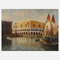 Georges, Venedigansicht, Öl auf Leinwand