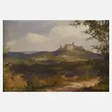 Erich Hartung, Wartburgansicht, Öl auf Karton