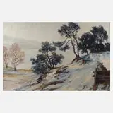 Willy Herrmann, winterliche Havellandschaft, Öl auf Leinwand
