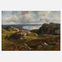 Carl Heyn, Alm an der Kampenwand, Öl auf Leinwand