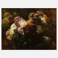 Prof. Georges Jeannin, Chrysanthemen, Öl auf Leinwand