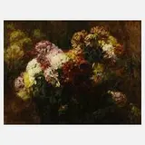 Prof. Georges Jeannin, Chrysanthemen, Öl auf Leinwand