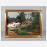Maria von Keudell, "Hexenhaus", Öl auf Leinwand