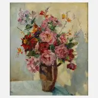 Käte Priebe-Orlowsky, Blumenstillleben, Öl auf Leinwand