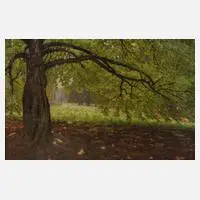 Achilles Storms, Im Park, Öl auf Leinwand
