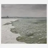 Fritz Wildhagen, Ufer an der Weichsel, Öl auf Leinwand