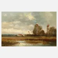 Alfred Zimmermann, Dachauer Moos, Öl auf Holz