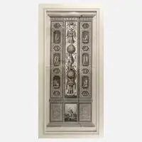 Giovanni Volpato, Pilasterdekoration im Vatikan, Kupferstich auf zwei Bögen Papier