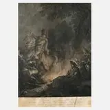 Daniel Berger, Friedrich II. vor der Schlacht, Kupferstich