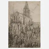 Paul Eliasberg, "Straßburger Münster", Radierung