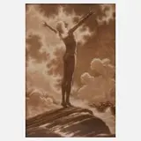 Prof. Hugo Höppener alias "Fidus", "Lichtgebet", 1930, Heliogravüre