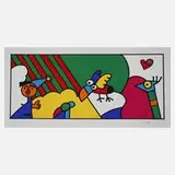 Otmar Alt, Im Dialog, Farbserigraphie