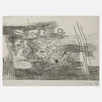 Ohne Titel by Heinz Trökes, Radierung, sold Aug 2022