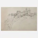 Philipp Heinel, Ansicht Burg Rabenstein, Radierungen und neun Lithographien erschien bei Höreth in Bayreuth und führt als Motiv "9