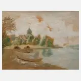 Lucidus Diefenbach, "Frauenwörth", Mischtechnik