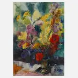Dagmar Glaser-Lauermann, "Sommerblumenstrauß", 1970, Aquarell