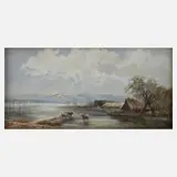 E. Ringer, Am Chiemsee, Gouache