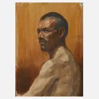 H. Schlepper, Männerportrait, 1911, Mischtechnik