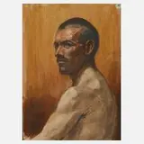 H. Schlepper, Männerportrait, 1911, Mischtechnik