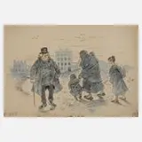 Josef Benedikt Engl, "Gewissensbisse", aquarellierte