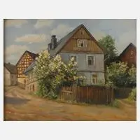 Walter Damm, Haus Kornblume, Öl auf Pappe