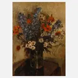 Hans Rudolph, Blumenstillleben, Öl auf Leinwand